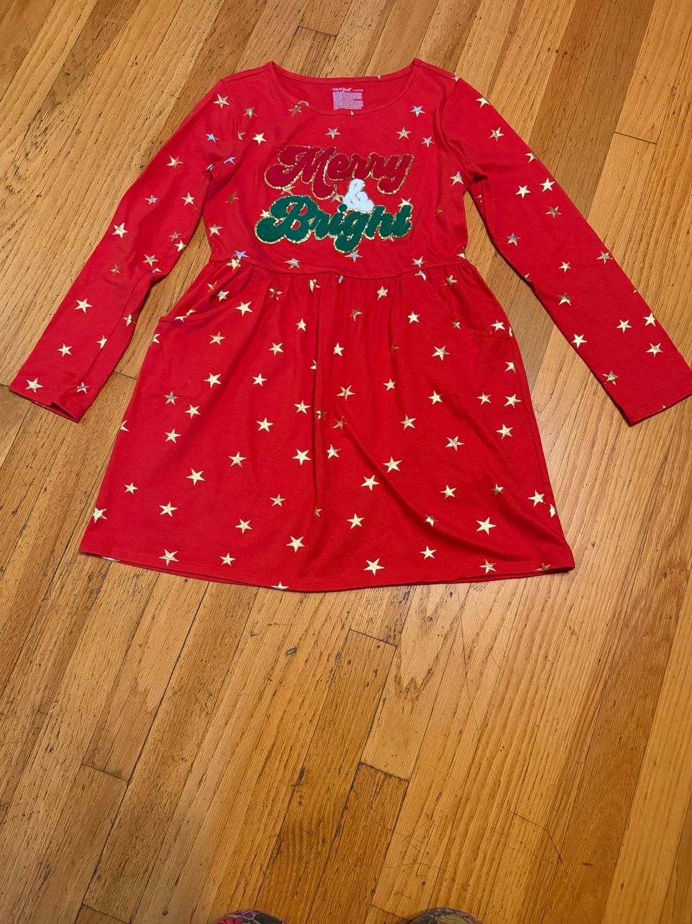 Christmas Holiday Merry & Bright Star Dress